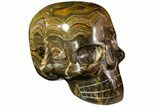 Polished Stromatolite (Greysonia) Skull - Bolivia #113544-1